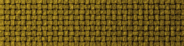 золотой плетеный текстурированный фон баннера. - yellow backgrounds textured wicker stock illustrations