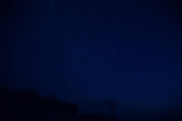 Southern hemisphere night sky photographed with long exposure.