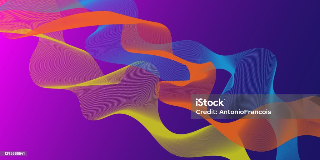 Color Flow Line Modern Abstract Color Flow Line Background Illustration Vector Stock ...