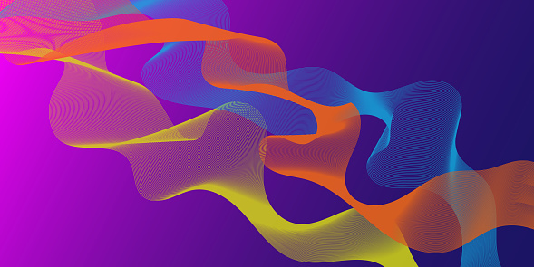 Color Flow Line Modern Abstract Color Flow Line Background Illustration Vector Stock ...