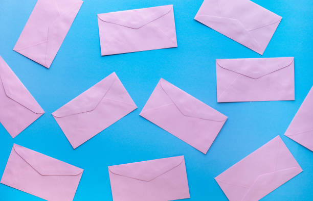 istock Email marketing concepts with colorful envelope.business information 1295586749