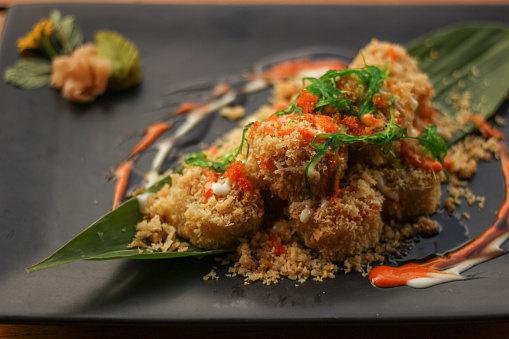 Japanese food combined with indonesian style