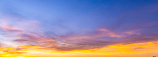 istock Amazing sunset and sunrise.colorful dramatic sky with cloud at sunset. 1295594256