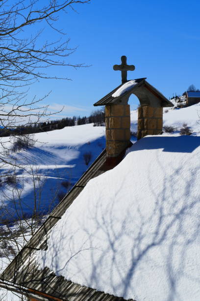 Valberg Peone, Chapel of Saint James the Greater Valberg Peone, Chapel of Saint James the Greater peone stock pictures, royalty-free photos & images