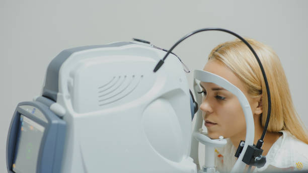 istock close up head of young patient fix in Tomography in Optical Coherence 1295603090