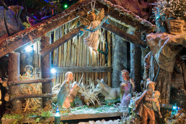 istock Detail of a typical Christmas Nativity 1295605978
