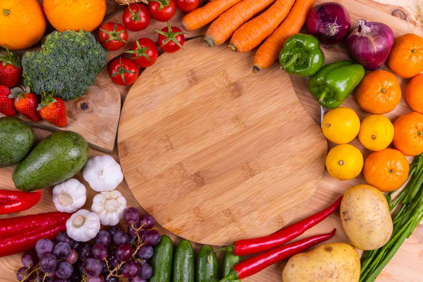 istock healthy, fresh, raw vegetables and fruits 1295608599