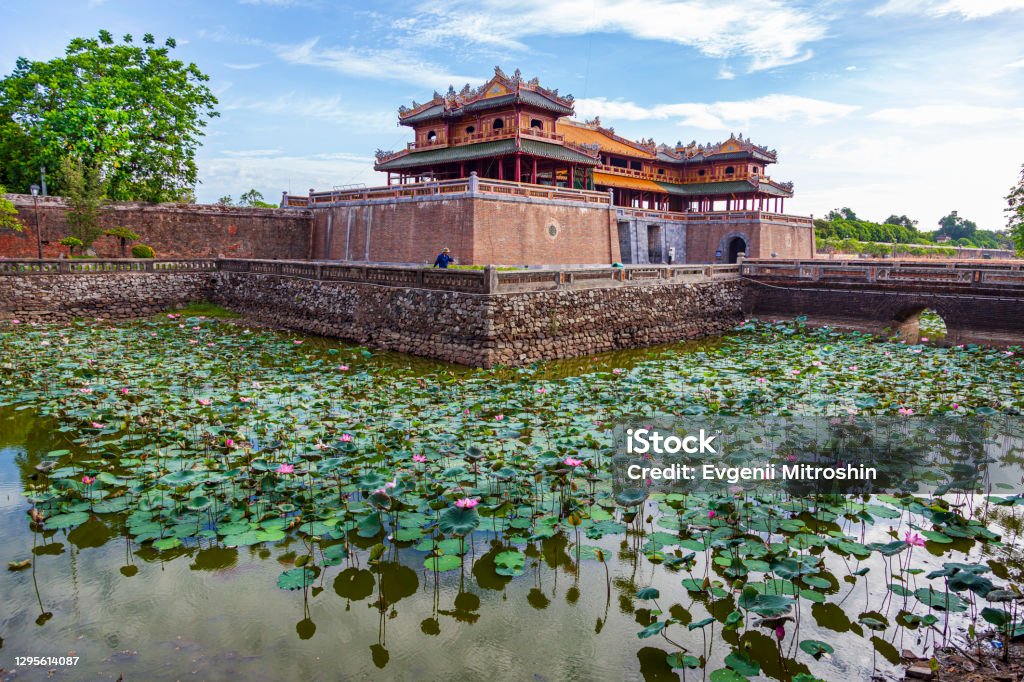 Temple of Generations in the Hue Citadel. Imperial Citadel Thang Long, Vietnam UNESCO World Temple of Generations in the Hue Citadel. Imperial Citadel Thang Long, Vietnam UNESCO World Heritage Site. Huế Stock Photo