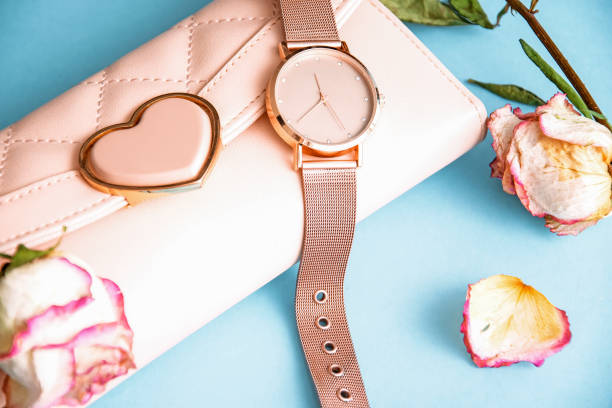 istock Personal belongings - wallet, wristwatch 1295617914