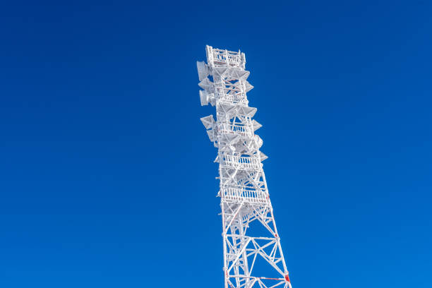 Antennas on the top of the Alps