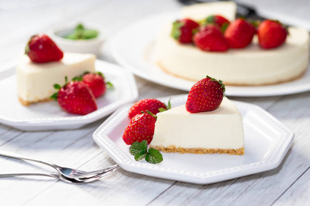 istock No-bake cheesecake with strawberry and mint 1295620647