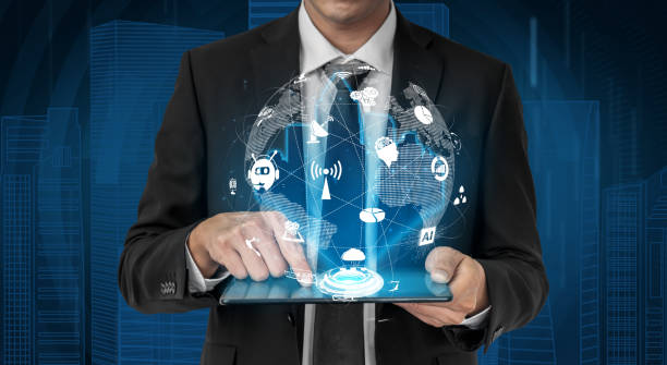 istock Advanced communication and global internet network connection in smart city 1295621828