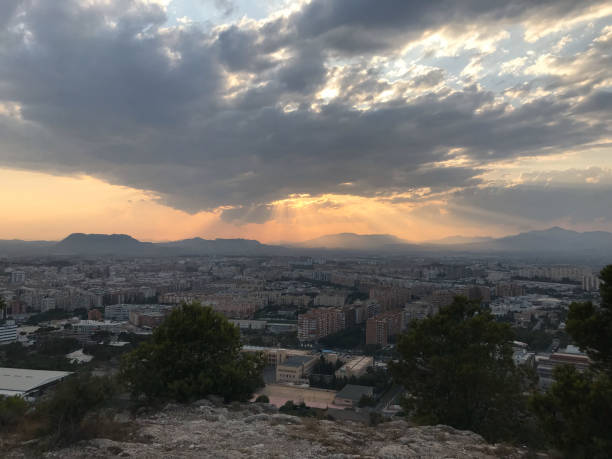 istock Beautiful and colorful sunset with cloud in the mountain 1295623157