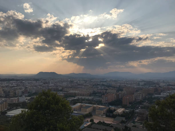 istock Beautiful and colorful sunset with cloud in the mountain 1295624109