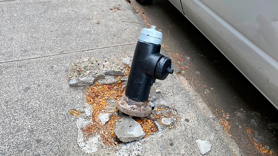 Fire Hydrant Injuries Damaged Fire Hydrant Stock Photo - Download Image Now - Accidents and ...
