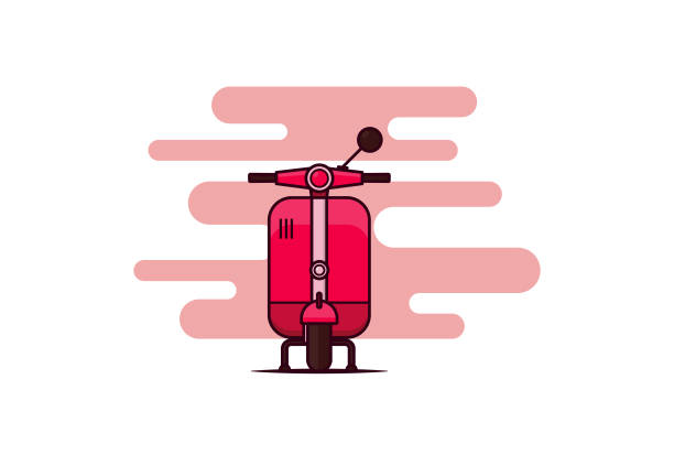 ilustrações de stock, clip art, desenhos animados e ícones de vespa scooter - vespa scooter