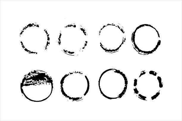 istock Set of hand drawn sketch sketch brush strokes set. Vector round circle scribble lines isolated on transparent background. 1295626259
