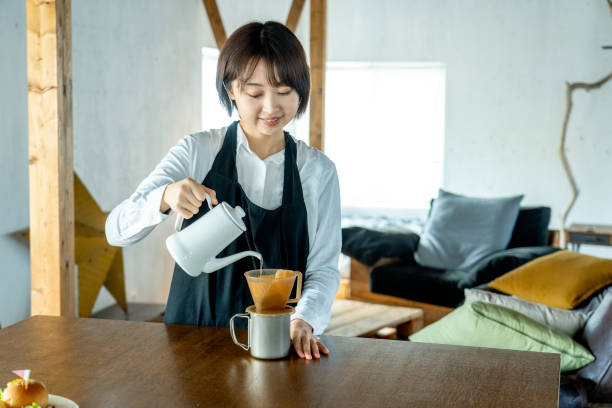 istock Image of a woman in a restaurant 1295631387