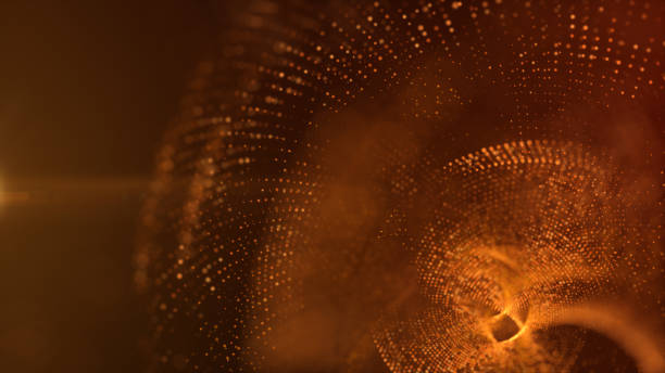 istock Premium Glittering Golden Particles 1295635738