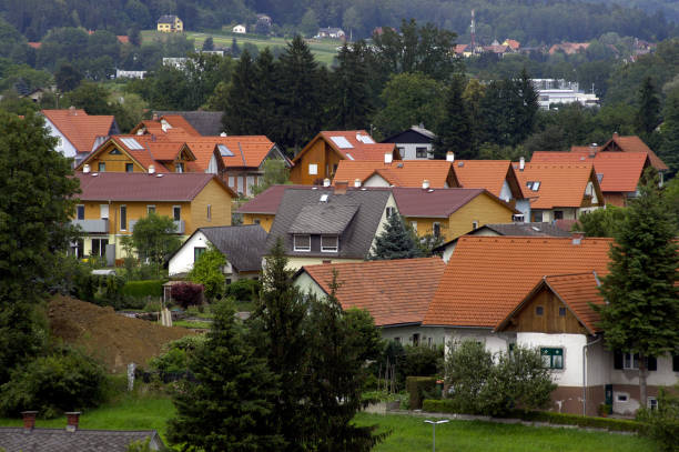 istock Scattered settlement in the country 1295641413