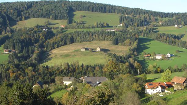 istock spatial planning and architecture, scattered settlement in the countryside 1295641531