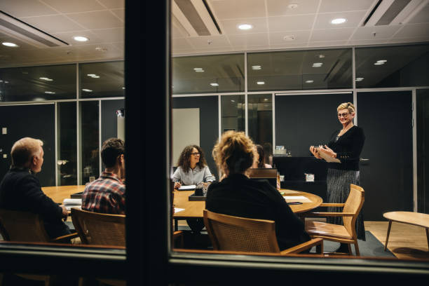 istock Colleagues at an office meeting 1295642838