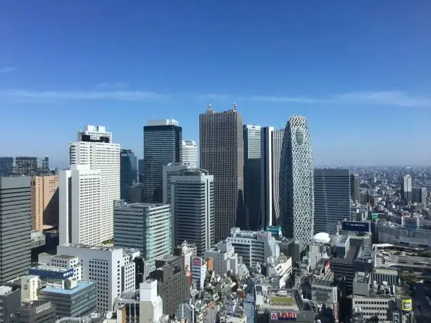 View in Shinjuku, Tokyo, Japan.