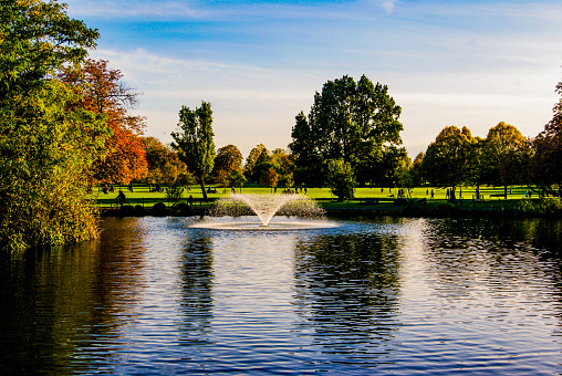 Clissold  park in Autumn