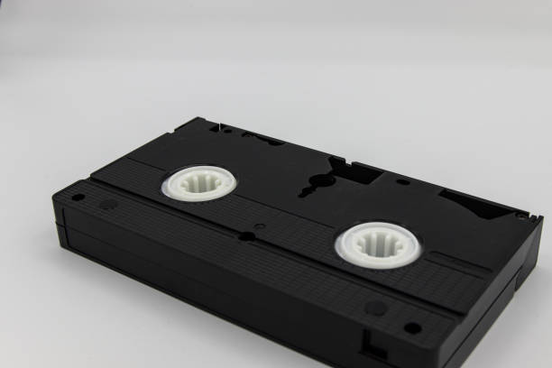 istock In the foreground a staircase made from old VHS 1295646586