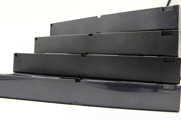 istock In the foreground a staircase made from old VHS 1295646603