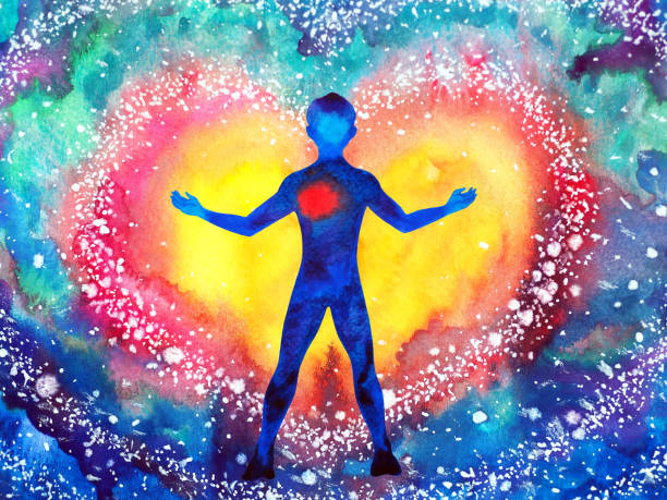 human heal heart love spirit mind health spiritual mental energy connect to the universe power abstract art watercolor painting illustration design human heal heart love spirit mind health spiritual mental energy connect to the universe power abstract art watercolor painting illustration design reiki stock illustrations