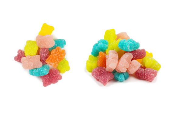 istock Jelly sweats bears isolated on white background. 1295649136