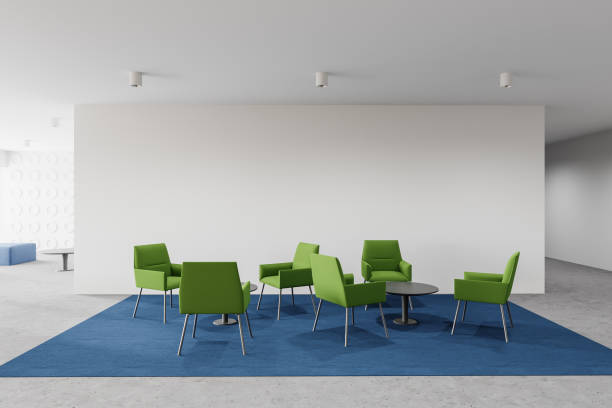 istock White office waiting room interior with armchairs 1295655812