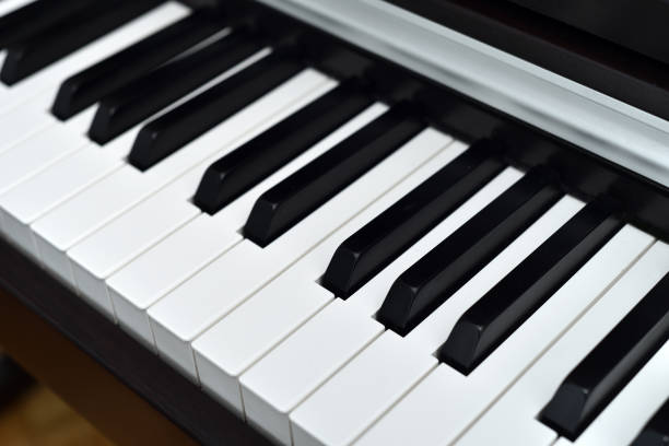 istock Close-up of piano keys 1295656536