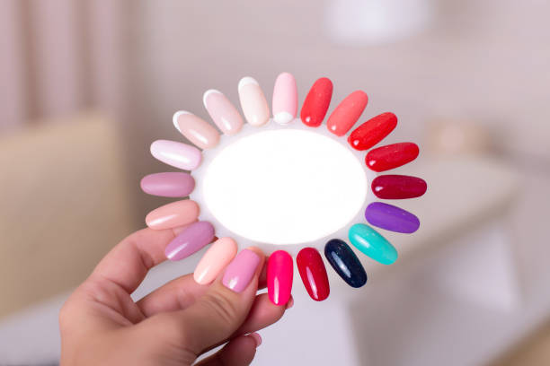 istock Color palette for manicure and pedicure nails 1295656642