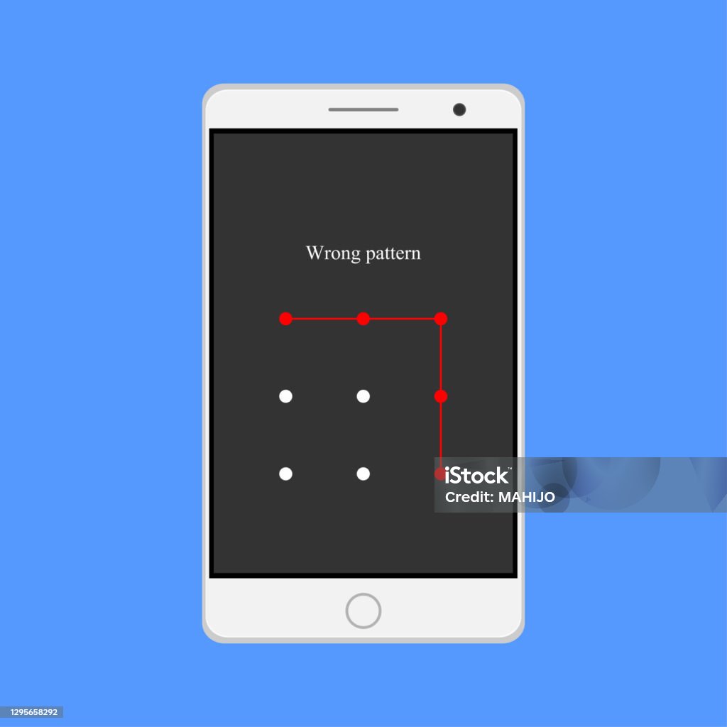 Incorrect Pattern Unlock Code Stock Illustration Download Image Now