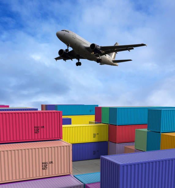 istock Global logistics business and cargo containers 1295667444