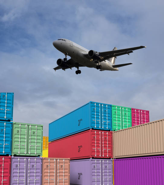 istock Global logistics business and cargo containers 1295668393