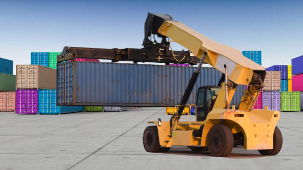 istock Global logistics business and cargo containers 1295668448