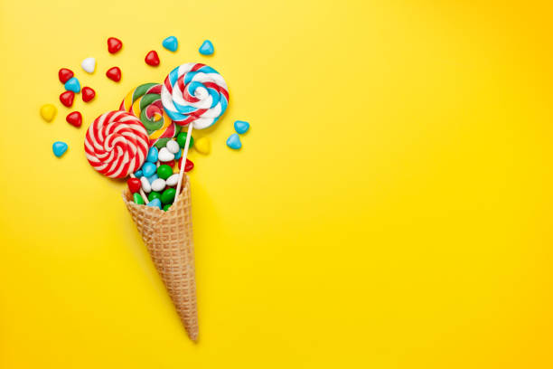 istock Various sweets assortment. Candy, bonbon, lollipop 1295671012