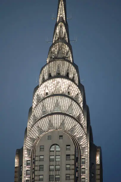 View of the most emblematic buildings and skyscrapers of Manhattan (New York)