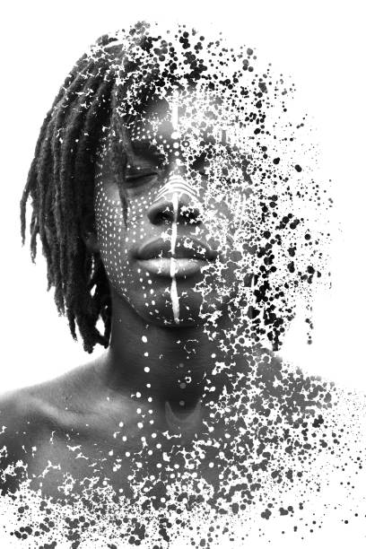istock A conceptual surreal black and white portrait 1295671787
