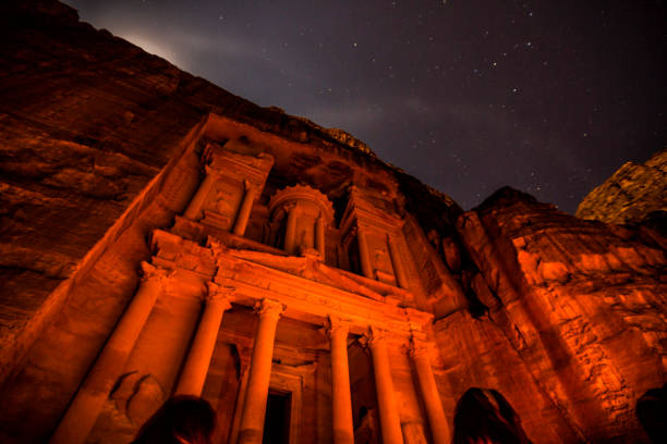 istock Treasury by night, Petra, Jordan 1295676283