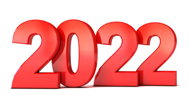 istock Red New Year 2022. Conceptual illustration 1295680149