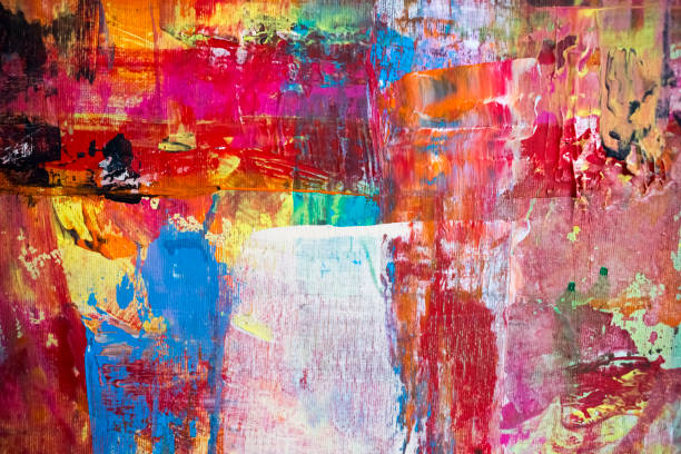 Painting Artistic bright color oil paint texture abstract artwork. Modern futuristic pattern for grunge wallpaper, interior, album, flyer cover, poster, booklet background. Creative graphic design Painting Artistic bright color oil paints texture abstract artwork. Modern futuristic pattern for grunge wallpaper, interior, album, flyer cover, poster, booklet background. Creative graphic design abstract oil painting for beginners stock pictures, royalty-free photos & images