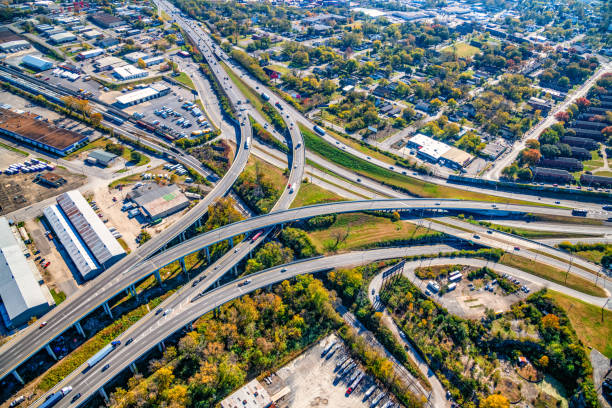 Nashville Freeway Interchange Aerial
