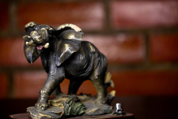 istock photo of gray elephant figure 1295688485
