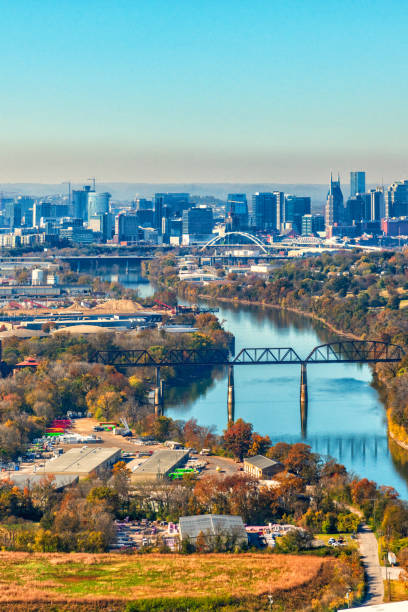 istock Distant Skyline of Nashville 1295696675