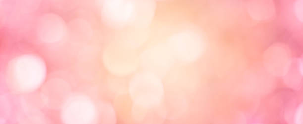 abstract blur beautiful pink and gold color gradient with shine flash glowing background for valentines day 14 february season of love concept