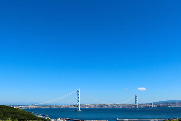 istock Akashi Strait and clear blue sky 1295709972